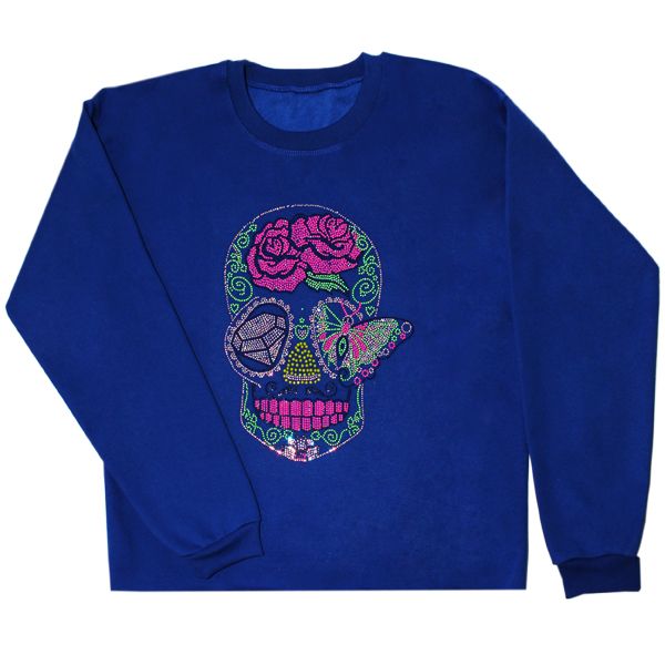 Moleton Skull (azul royal)